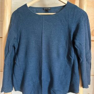 Eileen Fisher Merino wool Soft Blue Knit Top